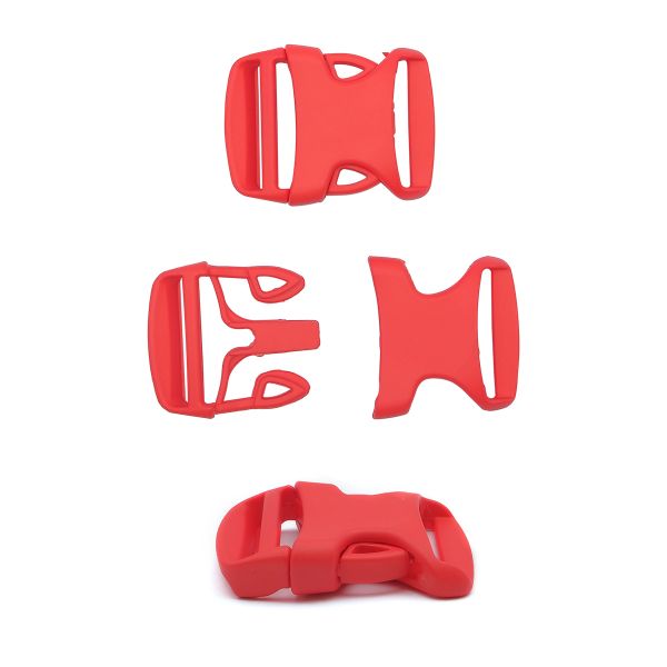 Фастекс (пряжка трезубец) пластик 30 мм, 50 шт, с820 красный