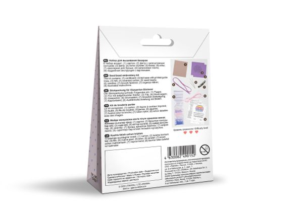 Набор для вышивания бисером Klart, Брошь. Медуза, 13х5.5 см