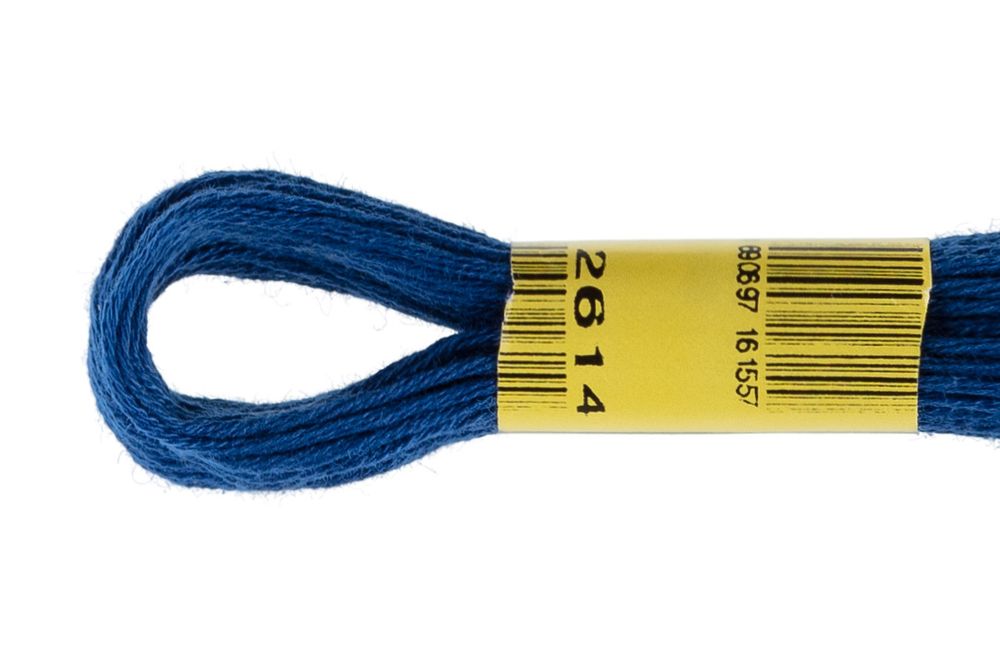 Мулине ПНК им.Кирова цв.2614 т.синий, 24 мотка по 8 метров