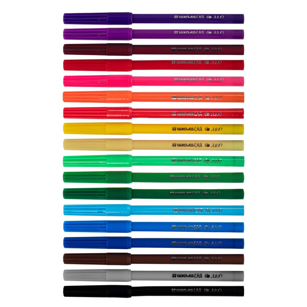 Фломастеры смываемые 18 цв, Лео LSKFP-18