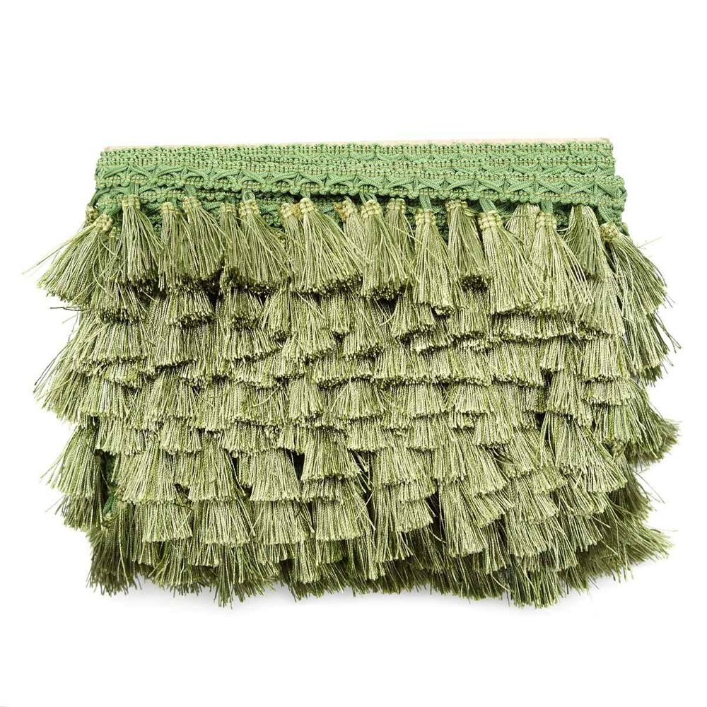 Бахрома отделочная 70.0 мм / 10 метров, с кистями 172 фисташковый