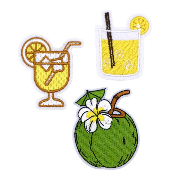 Термоаппликации Коктейли, 3 шт, Hobby&Pro