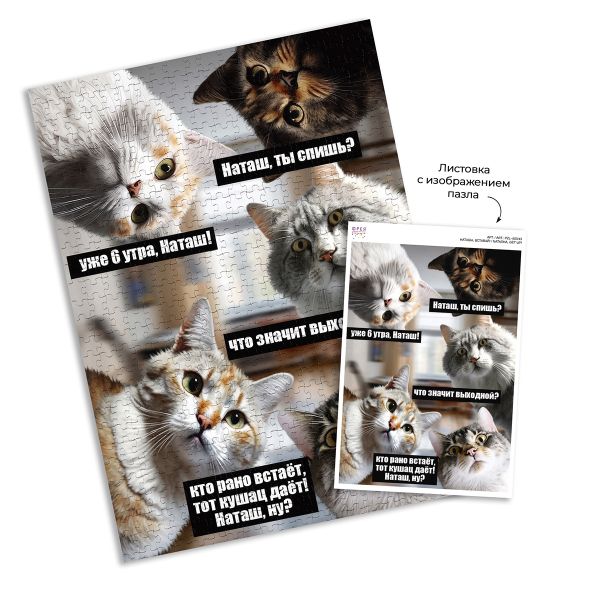 Пазл 500 элементов, Наташа, вставай!, PZL-500/43, Фрея