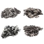 Кнопка Альфа (S-образная) ⌀10.0 мм, ≈1440 шт, МЕТАЛЛ, эмаль, 322 черн. глянцевый + отв.части черн. никель, ВТ-2, NEW STAR