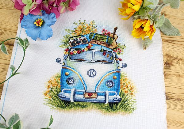 Набор для вышивания нитками МП Студия НВ-875, Музыка путешествий, 27х23 см