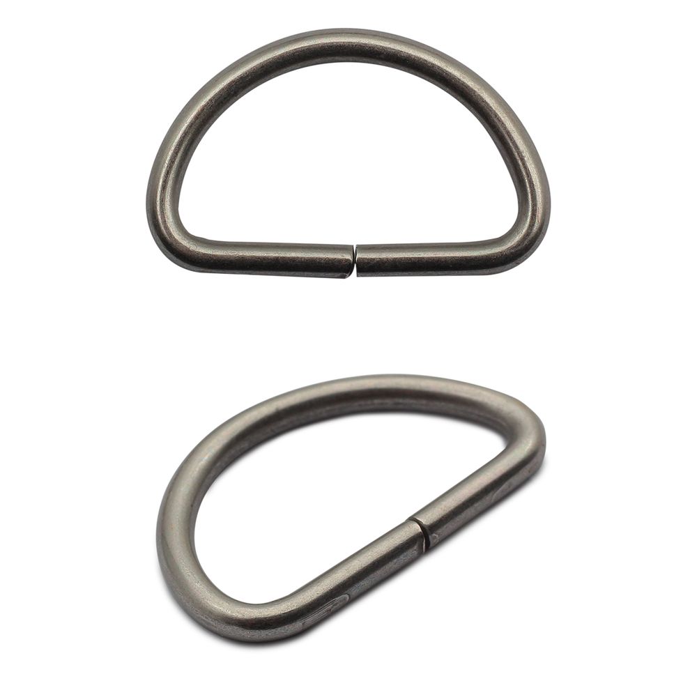 Полукольцо сварное металл внутр. 25 мм (внешн. 31х20 мм, ⌀3 мм), 100 шт, серебро ГР, 6070