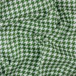 Ткань для пэчворка Peppy Бабушкин сундучок, отрез 50х55 см, 140 г/м², БС-19 Гусиная лапка я.зеленый, Peppy