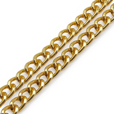 Цепь алюминиевая 8,2х6,0х10м (золото), К1604