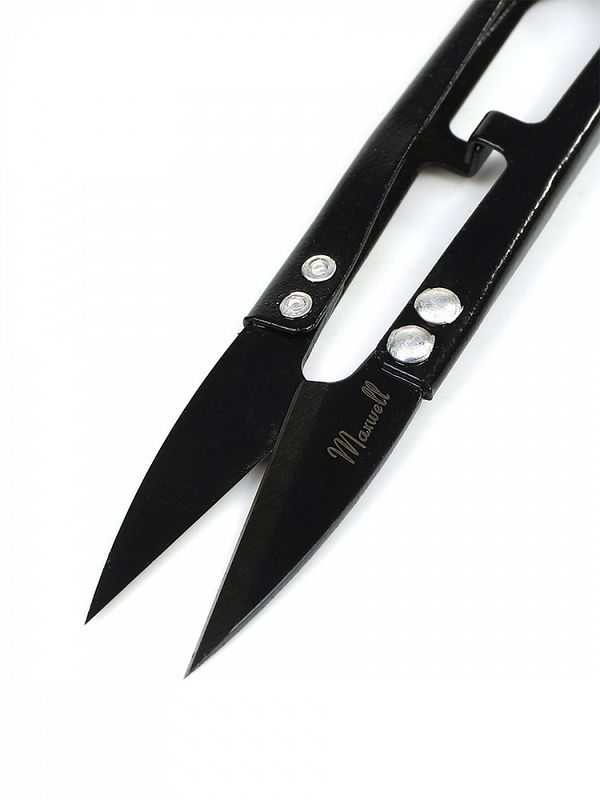 Ножницы снипперы для обрезки нитей 11 см S107 Maxwell Black premium, 1 шт
