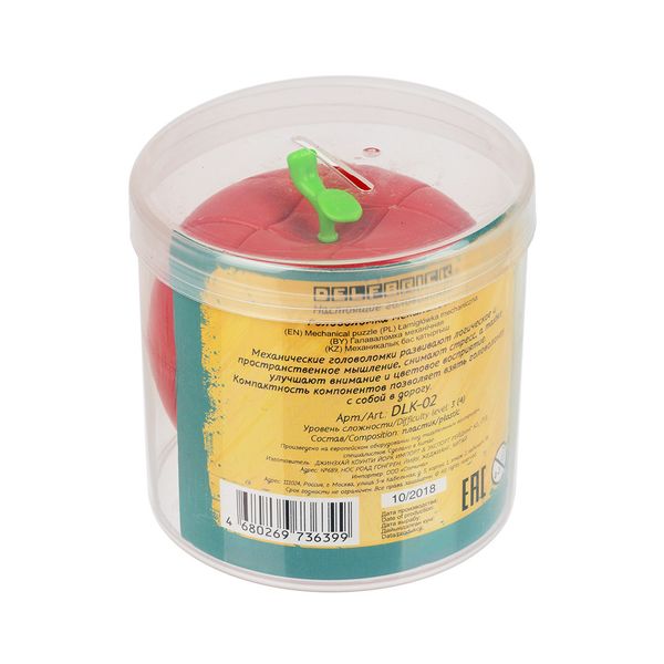 Головоломка механическая, 1 шт, Яблоко 1 элемент, Delfbrick DLK- 02