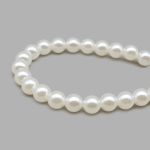 Бусины пластик (жемчуг) ⌀10 мм, 50 г, Astra&Craft (001 NL белый)