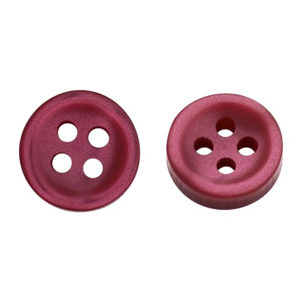 Пуговицы 4 прокола 18L=11 мм, col.04 бордовый, 72 шт, CBM-127