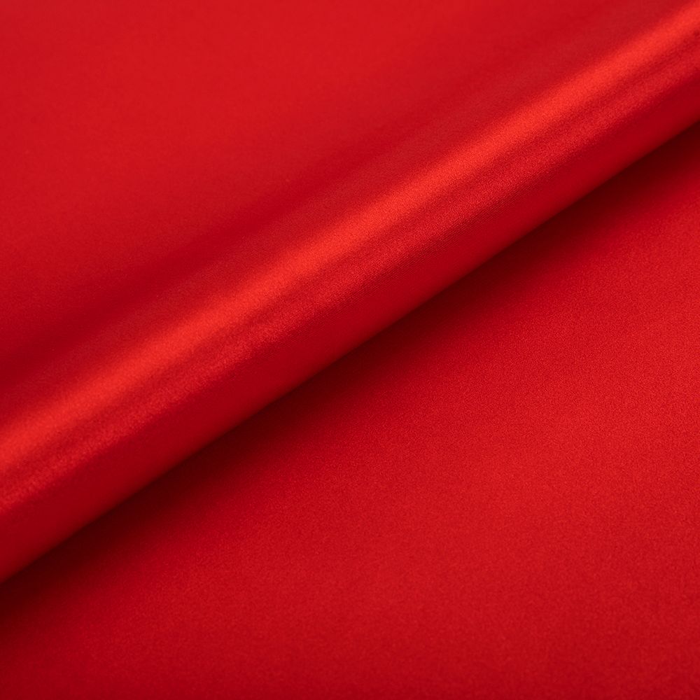 Ткань блузочная Poly satin 100 г/м², 45х45 см, 03 красный, Gamma PSS-001