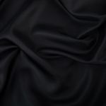 Ткань подкладочная (таффета) с рисунком 96 г/м², 100х145 см, 100 черный (мелкий рубчик), Gamma JTR