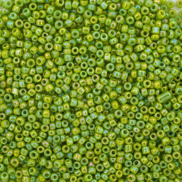 Бисер Astra&Craft 11/0 (2.1 мм), 200 г (10х20 г), цв. 404 салат/непрозр.радужный