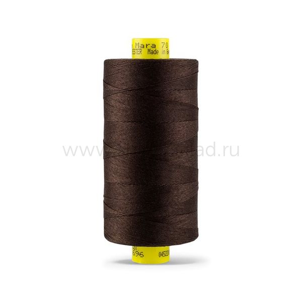 Нитка универсальная Gutermann Mara 70/2, 700 м, 702170, 696 темный шоколад, 1 катушка