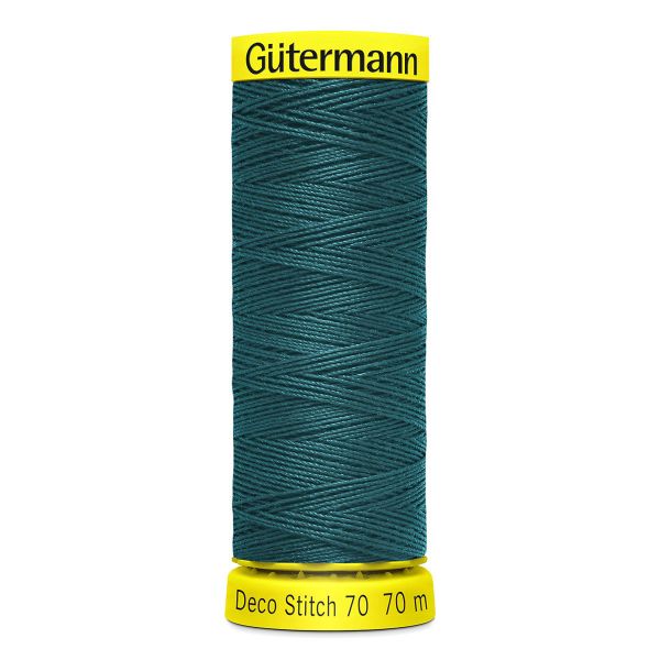 Нитки отделочные Gutermann Deco Stitch 70, 70м, 870 малахит, 5 катушек