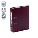 Регистратор PVC, мет.уг. 50 мм, 10 шт, Premier A4 арочный механизм, бордовый EC1022165, Expert Complete