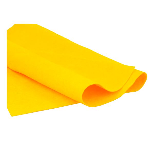 Фетр листовой 1 мм, 30х45 см, 60% вискоза, 40% шерсть, 206/6 желтый, Gamma А-270/250