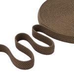 Стропа (ременная лента) 34 мм / 22.86 метра, [49.32 г/пог.м], плетеная эластичная, 09 т.бежевый, 3Al296