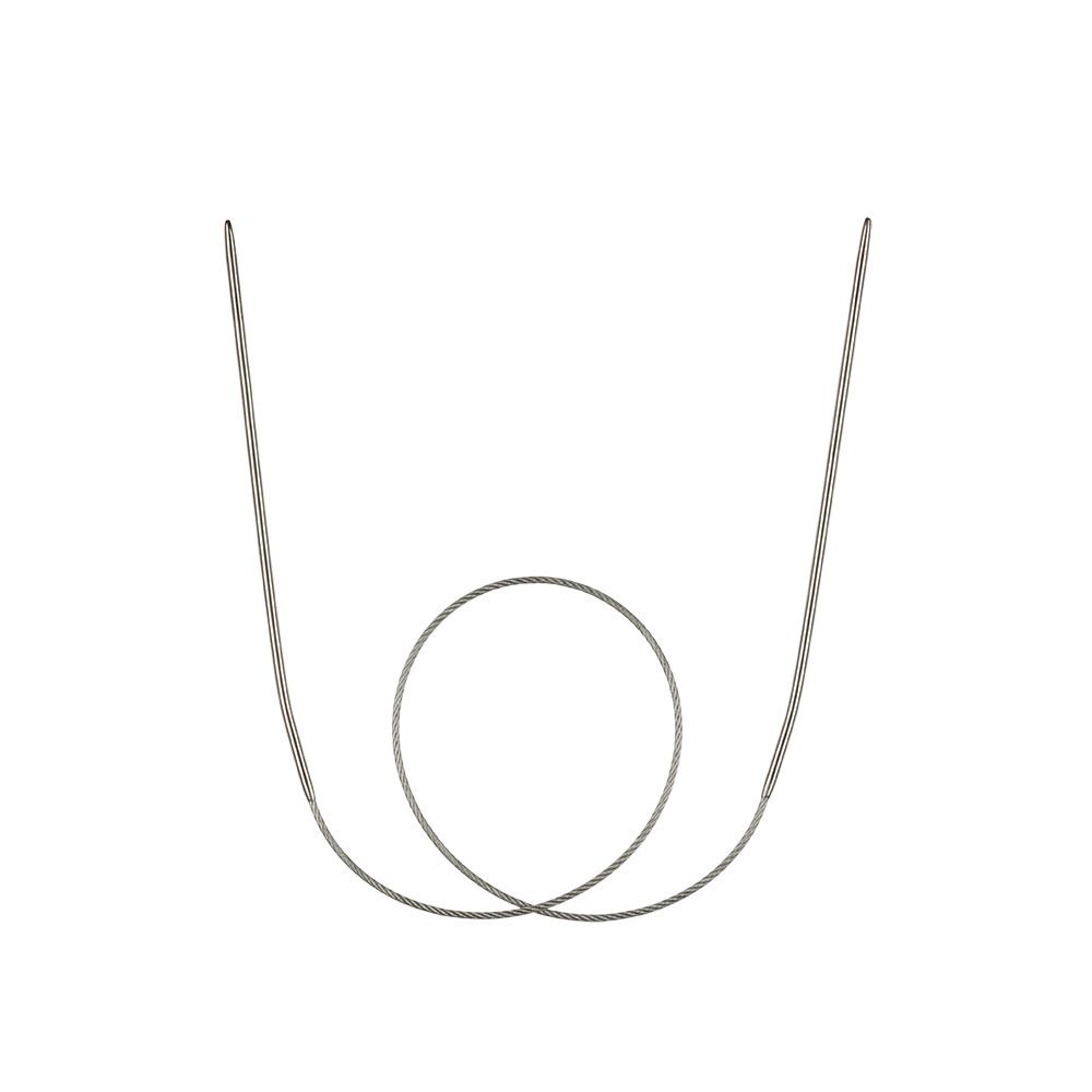 Спицы круговые металл ⌀1,8 мм, 40 см, с металлической леской, Gamma MKS-R