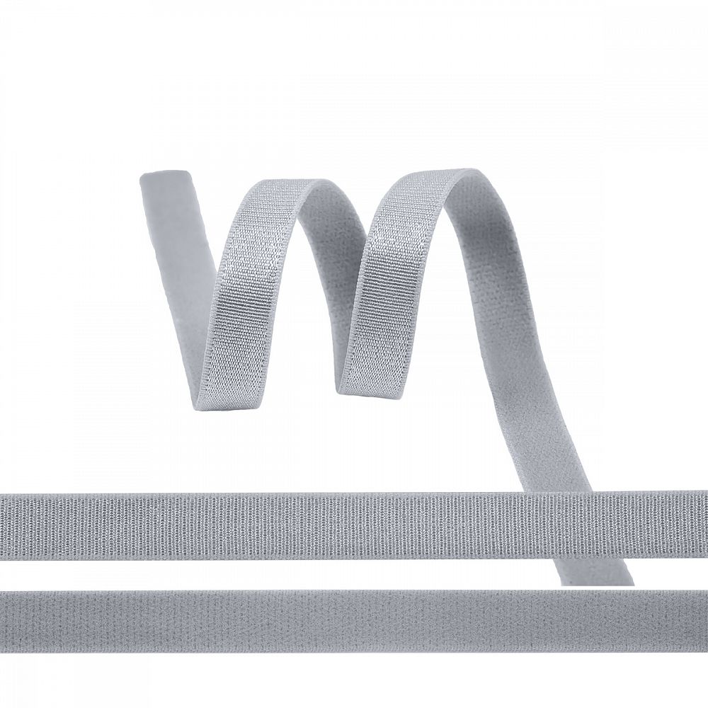 Резинка бельевая (бретелечная) 10.0 мм / 1000 метров, RBB05 серебристо-серый S329