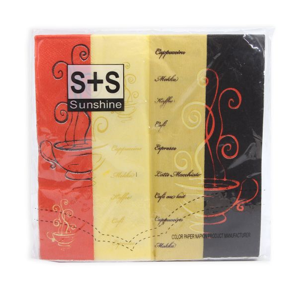 Салфетки 33х33см, 2-х слойные 20 шт/упак (капучино), JLC-2PLY