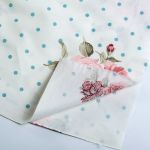 Ранфорс Розовые мечты 130 г/м², шир.240 см, в нарезке, цв. мята, 10 метров /TOS/