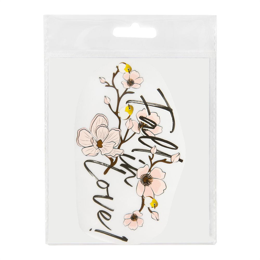 Термотрансфер M №02, 1 шт, M-217 fall in love 14.5х9 см, Gamma "M" №02