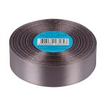 Лента атласная 1-сторонняя 25.0 мм / 33±2 метра, 018 т.серый, Gamma