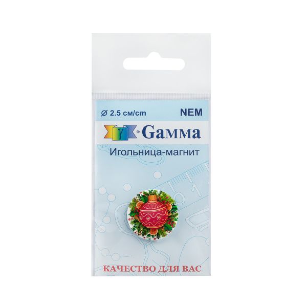 Игольница магнитная №43 Новогодняя игрушка, Gamma NEM