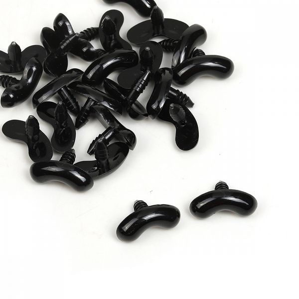 Брови полукруглые 20 мм, TBY.70081, цв.черный уп.50 шт