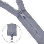 Молния трактор Arta Т6 (6 мм) 2 зам., разъем., 110 см, цв. 079 св.серый, уп.5 шт