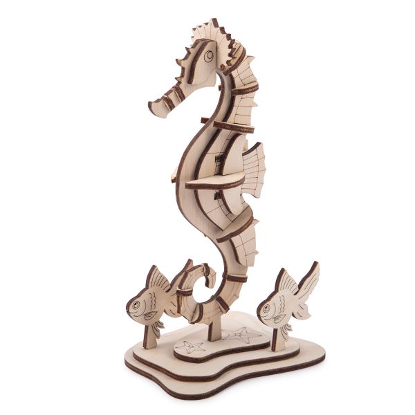 Пазл 3D, серия Живая природа 26 элемент, Морской конек, Rezark NIZ-18