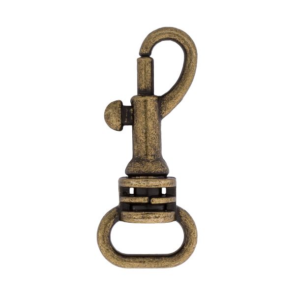 Карабин металл 10.0 мм (14х32 мм), цв.бронза, 20 шт