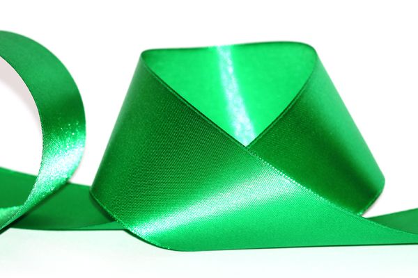 Лента атласная 1-сторонняя 50.0 мм / 33±2 метра, №035 зеленый, Blitz