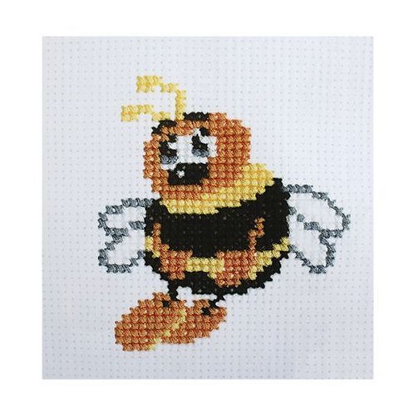 Набор для вышивания нитками РС Студия, Шмель 10х7,5 см