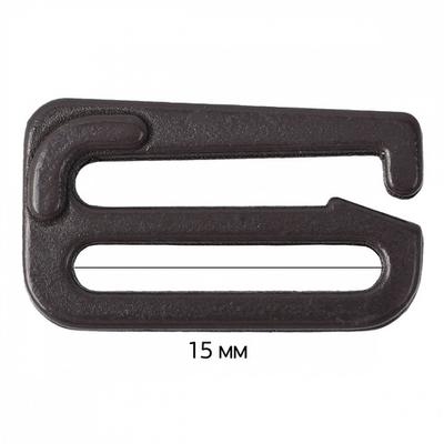 Крючки для бюстгальтера металл 14.4 мм, 111 шоколадно-коричневый, Arta, 50 шт