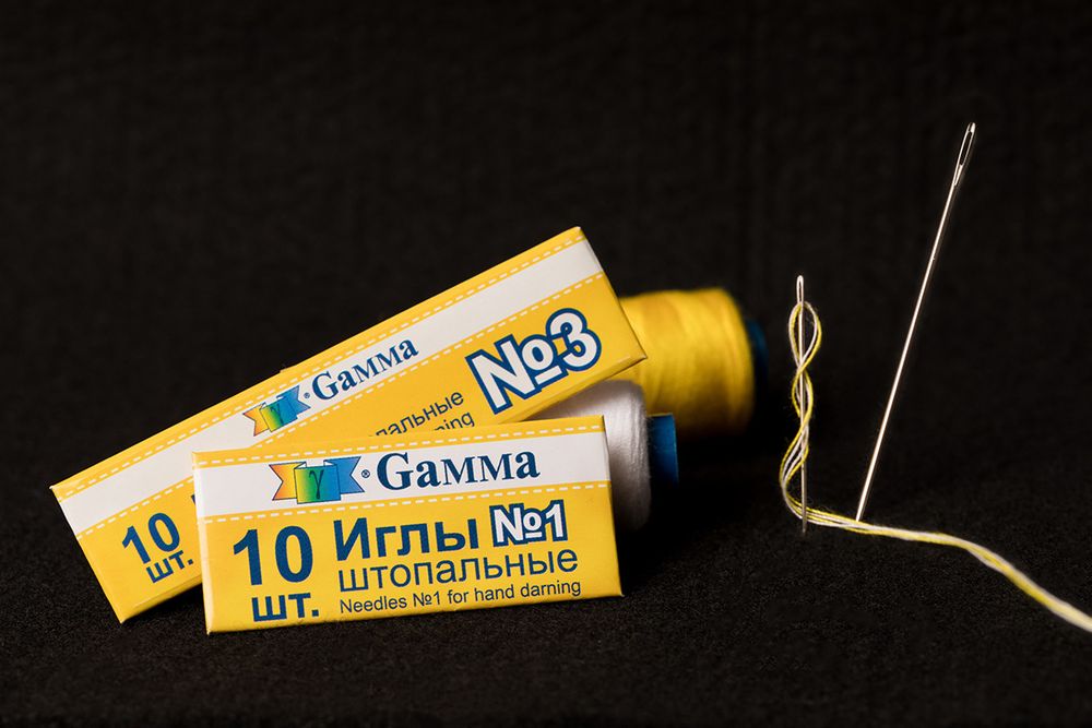 Иглы ручные штопальные №3, 10 шт, Gamma NIR-17