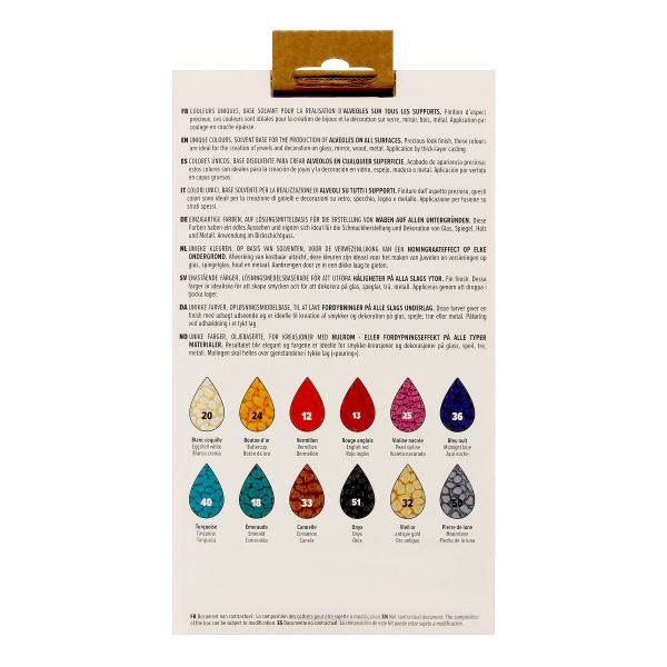 Набор красок Pebeo Fantasy Prisme Исследование с фактурным эффектом 12 цв. 20 мл