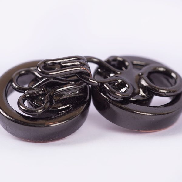 Застежка декоративная металл 20х10 мм, 10 шт, 15 шлифованная медь, Micron GH 1020