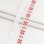 Лента репсовая (в рубчик) с принтом 15.0 мм / 45.72 метра, 1501 Узор