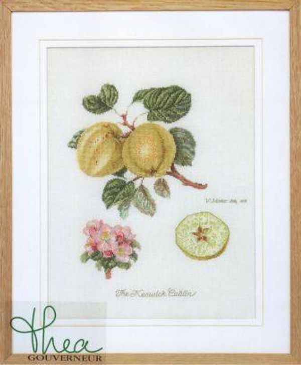 Набор для вышивания нитками Thea Gouverneur 2057, Яблоки Кесвик, 26х35 см