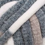 Пряжа Astra Premium (Астра Премиум) Джамбо / уп.1 мот. по 150 г, 13 м, 07 белый/серый