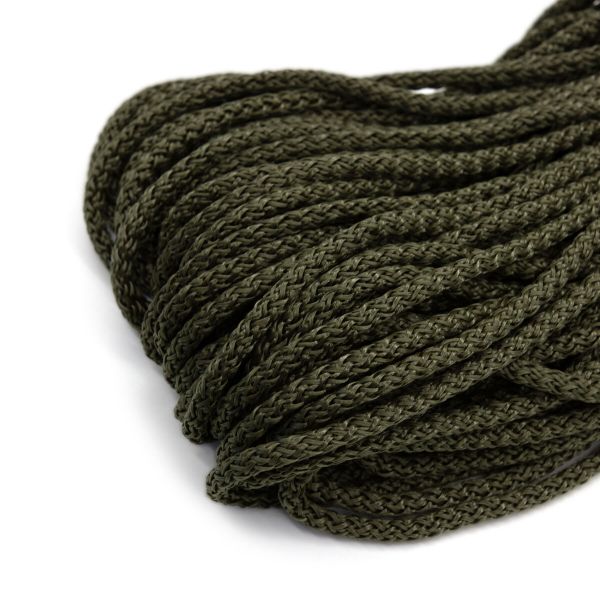 Шнур полипропилен круглый вязаный ⌀6.0 мм / 100 метров, 6-05 хаки