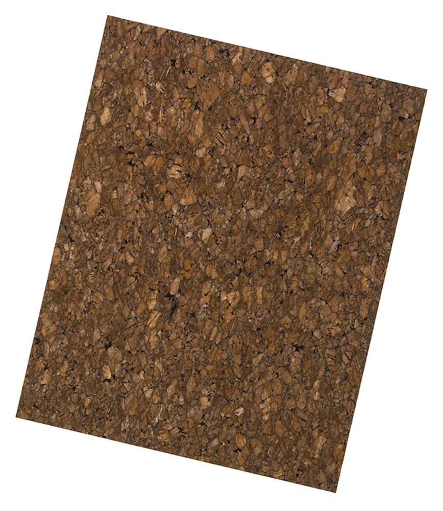 Корковая (пробковая) бумага 0,65 мм, 45x35 см, натуральный темный, 1 шт /TOS/