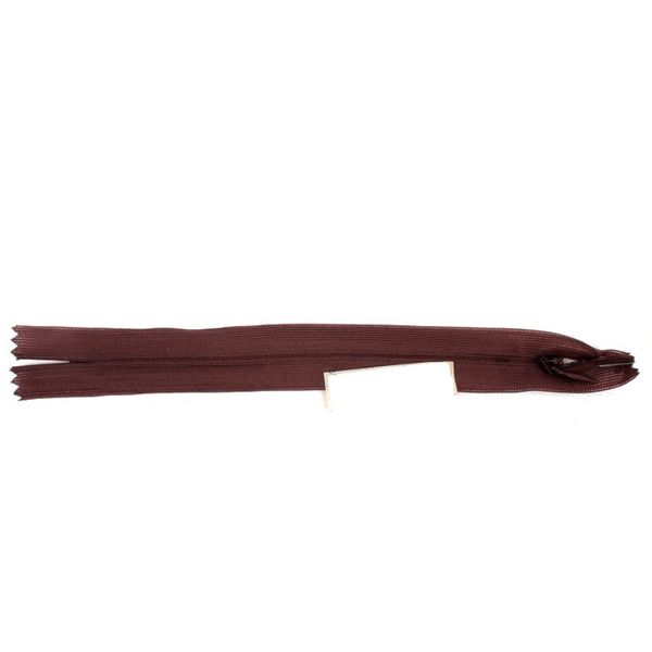 Молния потайная (скрытая) Т3 (3 мм) 1 зам., н/раз., 25 см, пластик, 292 коричневый, G013P Gamma, 10 шт