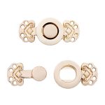 Крючки пришивные декоративные 25х12 мм, gold, 10 шт