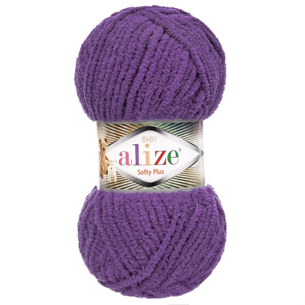 Пряжа Alize (Ализе) Softy Plus / уп.5 мот. по 100 г, 120м, 44 слива люкс