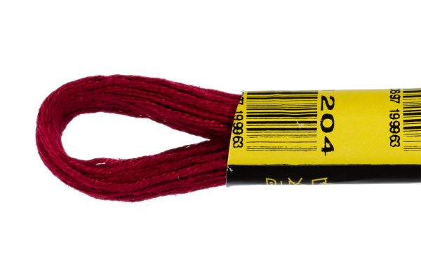 Мулине ПНК им.Кирова цв.1204 (032) бордо, Россия, 24 мотка по 8 метров